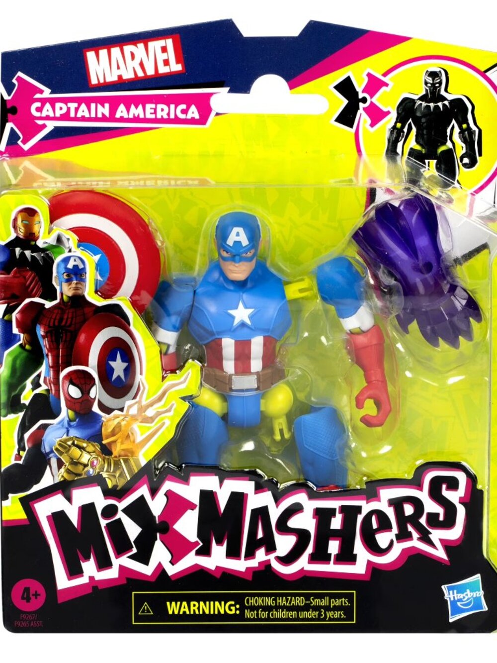 MixMashers Marvel Captain America Toy, 5” Avengers Mix Match Action Figure, NEW